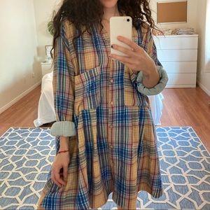 FREE PEOPLE plaid dress